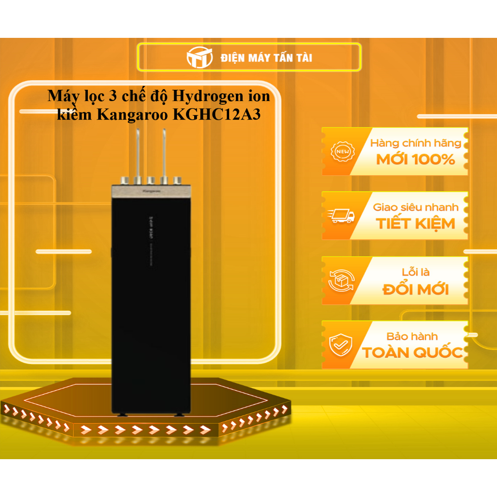 (HCM) - KGHC12A3 - Máy lọc nước 3 chế độ Hydrogen ion kiềm Kangaroo KGHC12A3