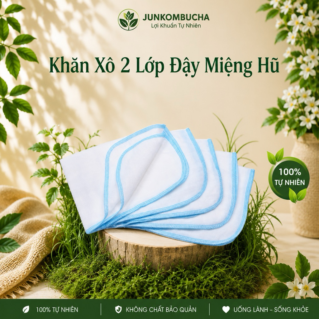 Khăn Xô , khăn sữa , khăn đậy miệng hũ nuôi scoby, nấm sữa Kefir , nấm nước kefir