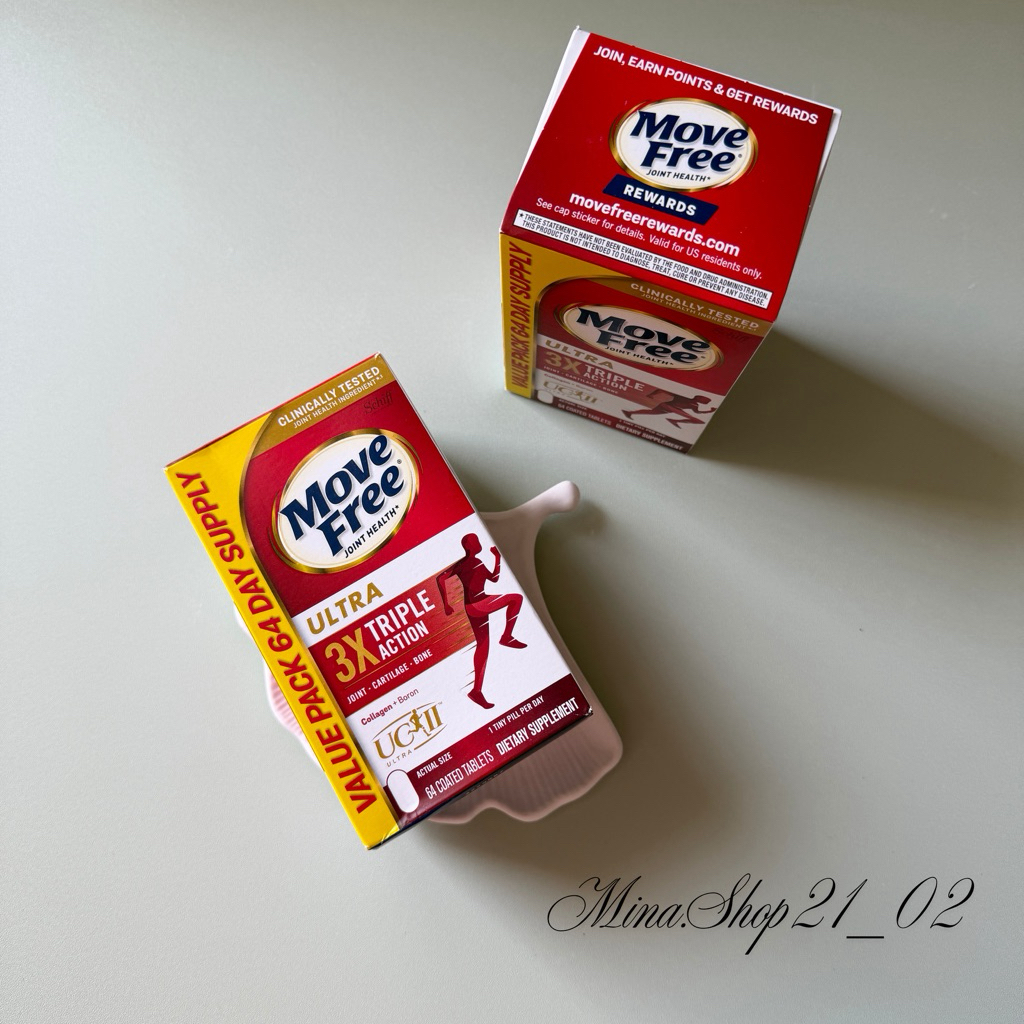 [Hàng Mỹ] Viên Uống Hỗ Trợ Xương Khớp Move Free Ultra 3X Triple Action 64 Viên