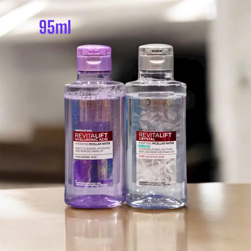 Tẩy Trang L'Oreal CHÍNH HÃNG 95ml - Nước Tẩy Trang Loreal Cho Da Dầu, Da Khô Làm Sạch Da 95ml