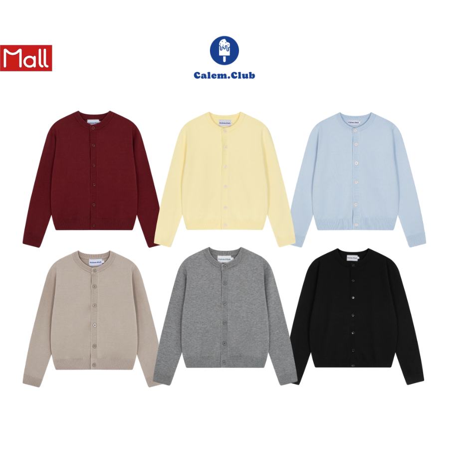 Calem.Club - Áo khoác Cardigan SIMPLE Ver 1 chất len mịn Premium form unisex nam nữ thu đông phong c
