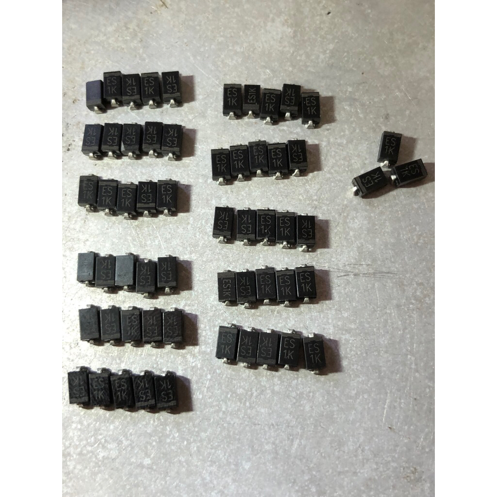 (10 con) Diode xung siêu nhanh ES1K 1A 800V thay thế cho các mã ES1A ES1B ES1C ES1D ES1F ES1G ES1J E