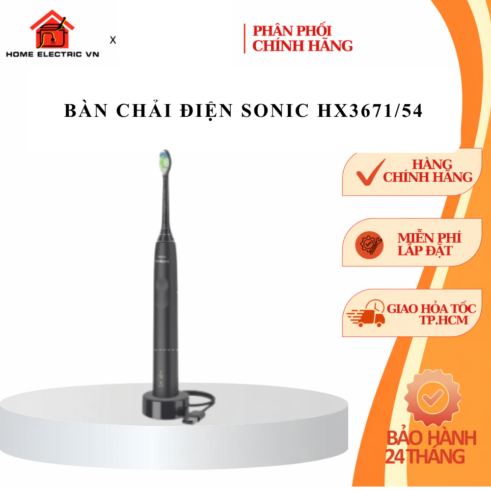 Bàn chải điện sonic HX3671/54