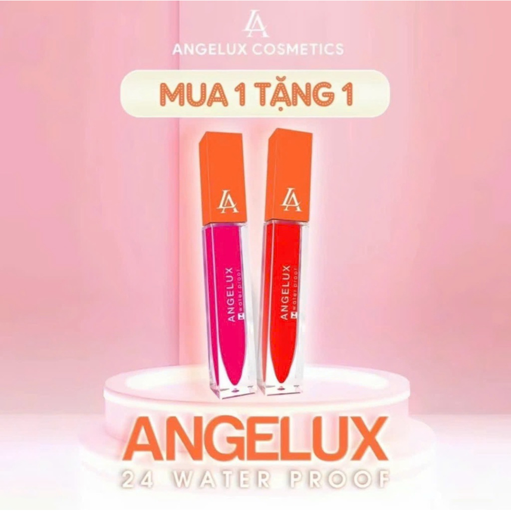 [ MUA 1 SON TẶNG 1 SON CÙNG LOẠI  ] SON KEM LỲ ANGELUX FULL 14 MÀU Son Môi