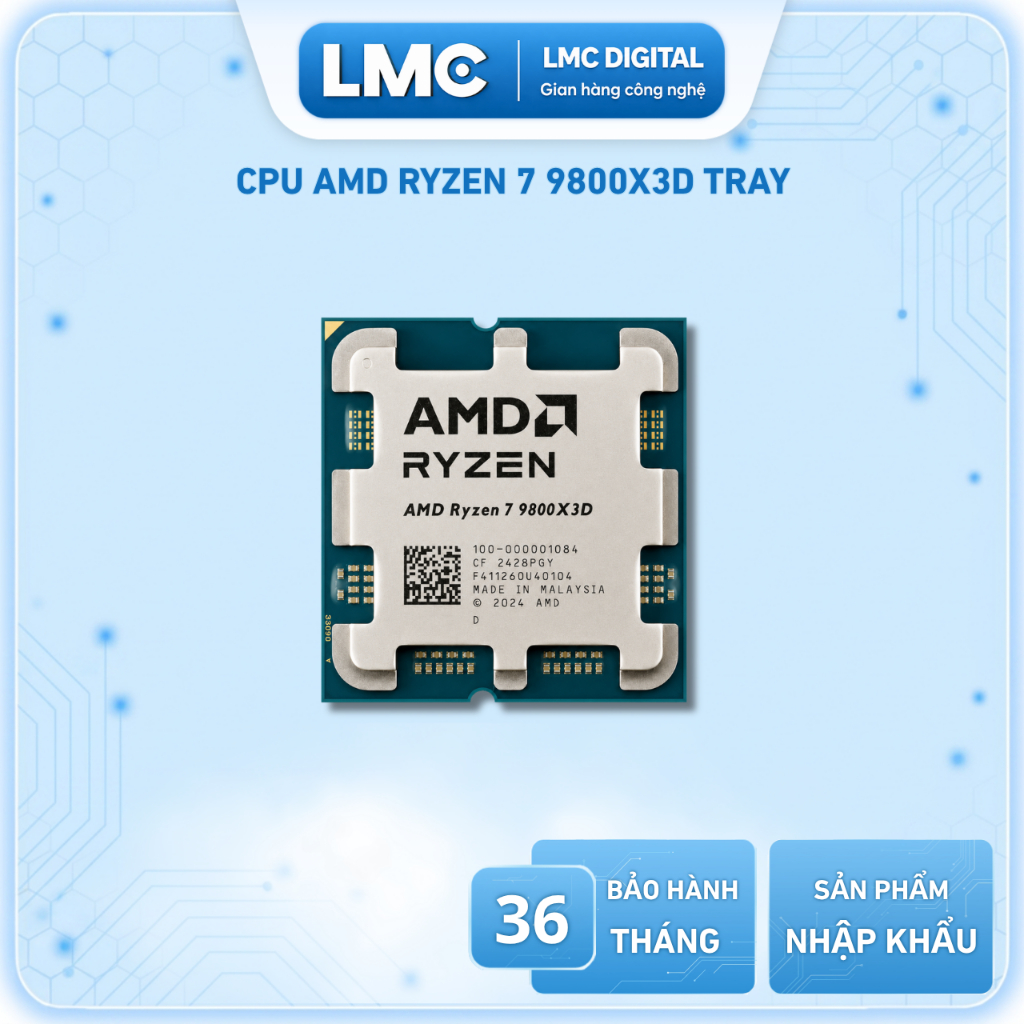 [Full VAT] CPU AMD Ryzen 7 9800X3D TRAY New