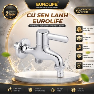 Củ sen tắm lạnh đồng mạ chrome eurolife el-sl109