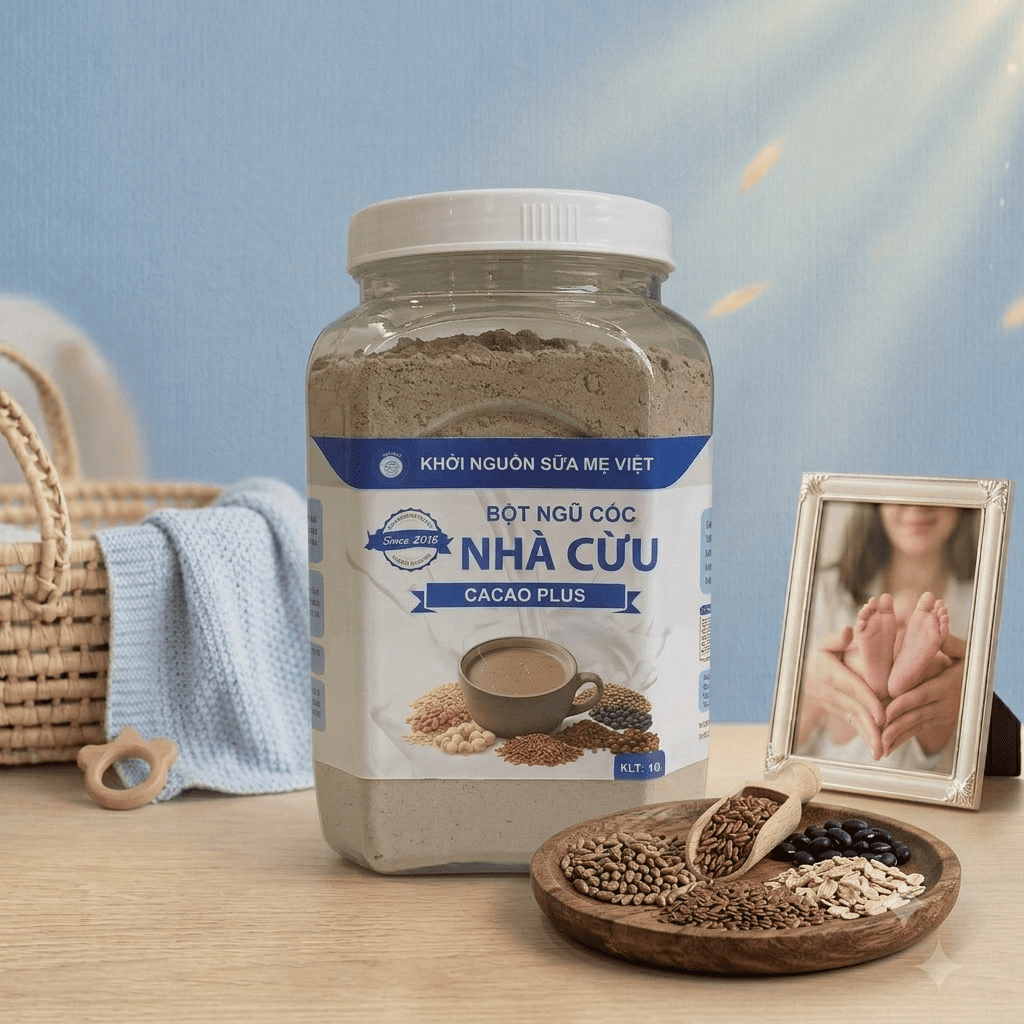Ngũ Cốc Lợi Sữa Nhà Cừu - Kích Sữa Sau 7 Ngày, BỘT CACAO [XẢ STRESS],Giúp Sữa Mẹ Đặc Thơm, giảm mệt 