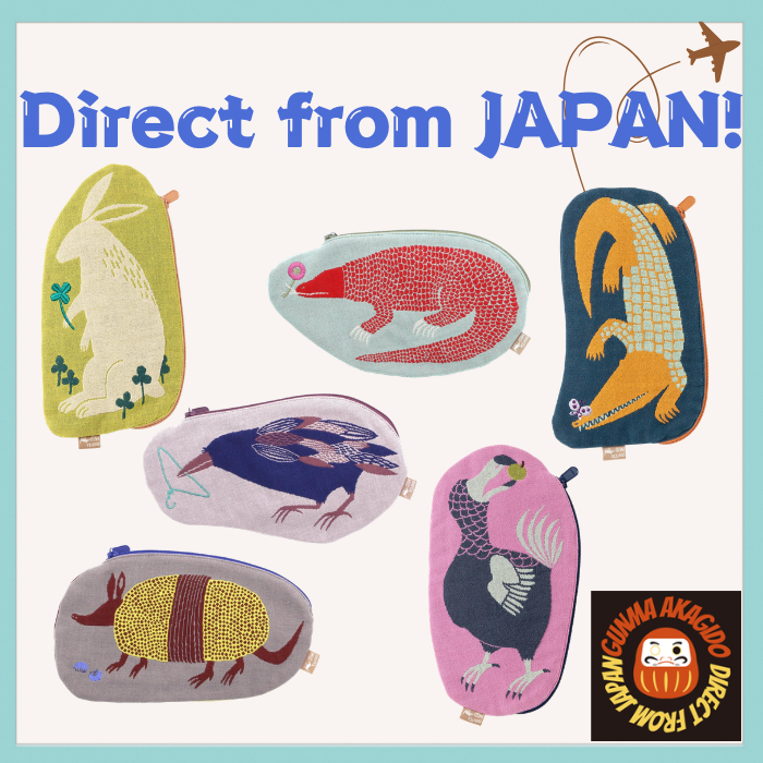 morita MiW Pouch Kusubashi Mon Ori Case Collaboration Design Canvas Purse Unique Miracle Wonder Cara