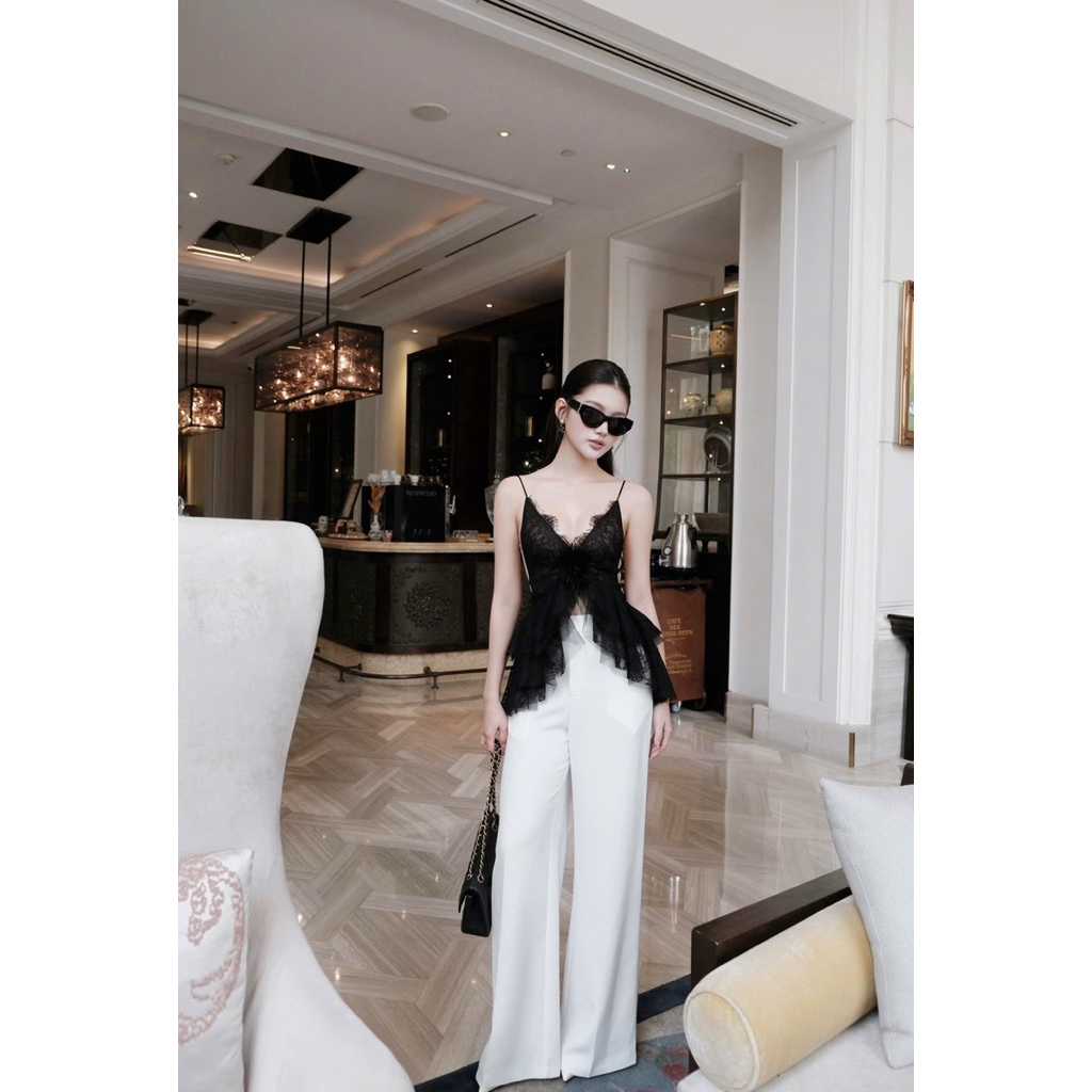 S720 SET ÁO REN HOA + QUẦN DÀI