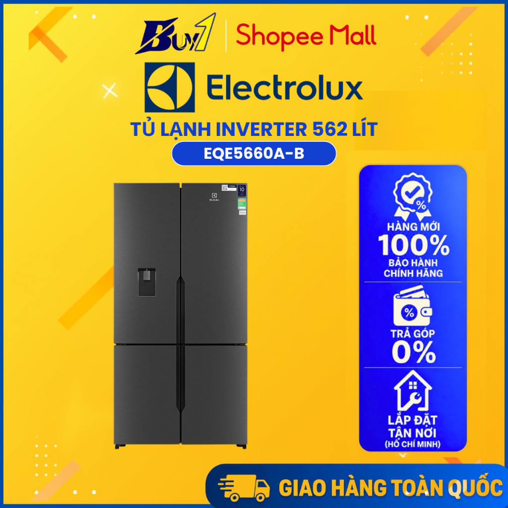 EQE5660A-B - Tủ Lạnh Electrolux Inverter 562 lít Multi Door EQE5660A-B - Hàng chính hãng