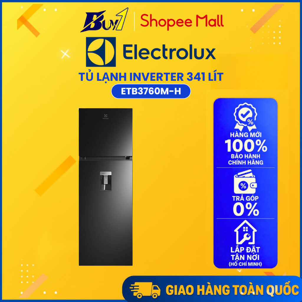 ETB3760M-H - Tủ lạnh Electrolux Inverter 341 lít ETB3760M-H - Hàng chính hãng
