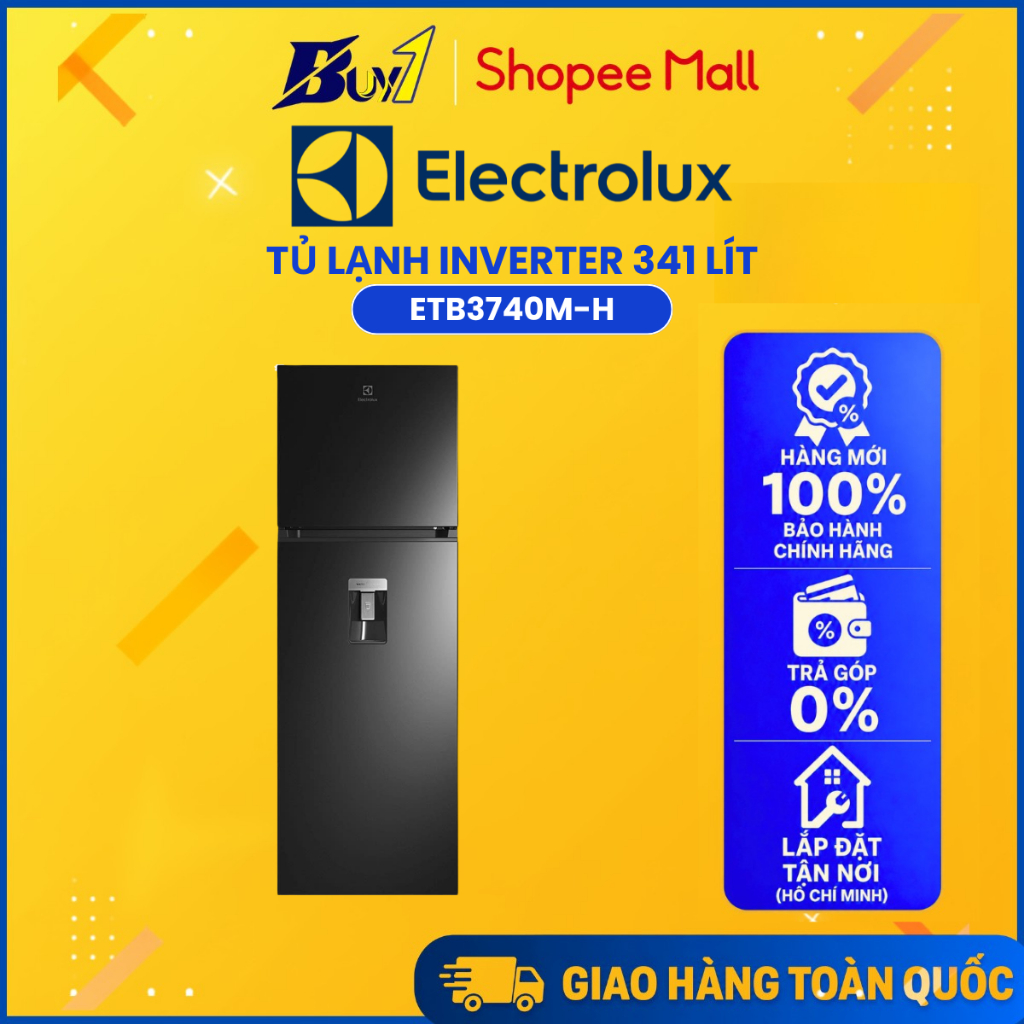 ETB3740M-H - Tủ lạnh Electrolux Inverter 341 lít ETB3740M-H - Hàng chính hãng