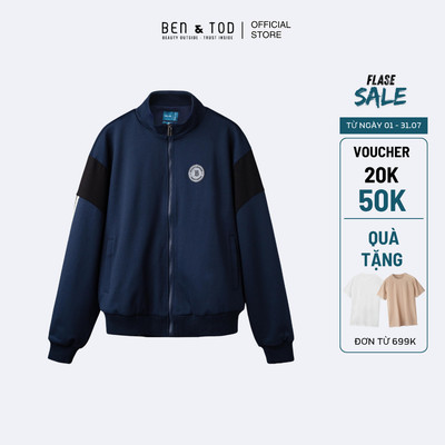 [Sale] Áo Khoác Nam Ben & Tod R1140 BC217 cổ cao chất cotton cao cấp thoáng mát Regular