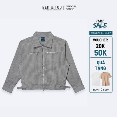 Áo khoác nam Ben & Tod RB1140 BE562 chất liệu kaki chuẩn form nam tính trẻ trung năng động thoải mái thoáng mát cao cấp