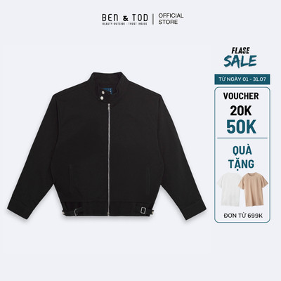 Áo khoác nam Ben & Tod RB1161 BE532 chất liệu dày dặn đứng form cổ cao Regular Boxy