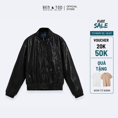[Sale] Áo khoác nam Ben & Tod RB1140 BD499 chất liệu dù bóng năng động co giãn Regular Boxy
