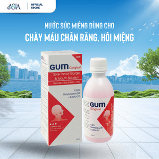 Nước Súc Miệng GUM Gingival 250ml – Kháng Khuẩn, Bảo Vệ Nướu, 0.12% Chlorhexidine, Không Cồn