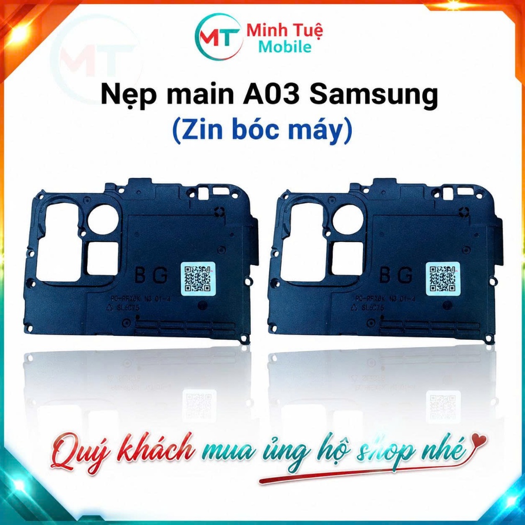Nẹp main  samsung A03  (Zin bóc máy)
