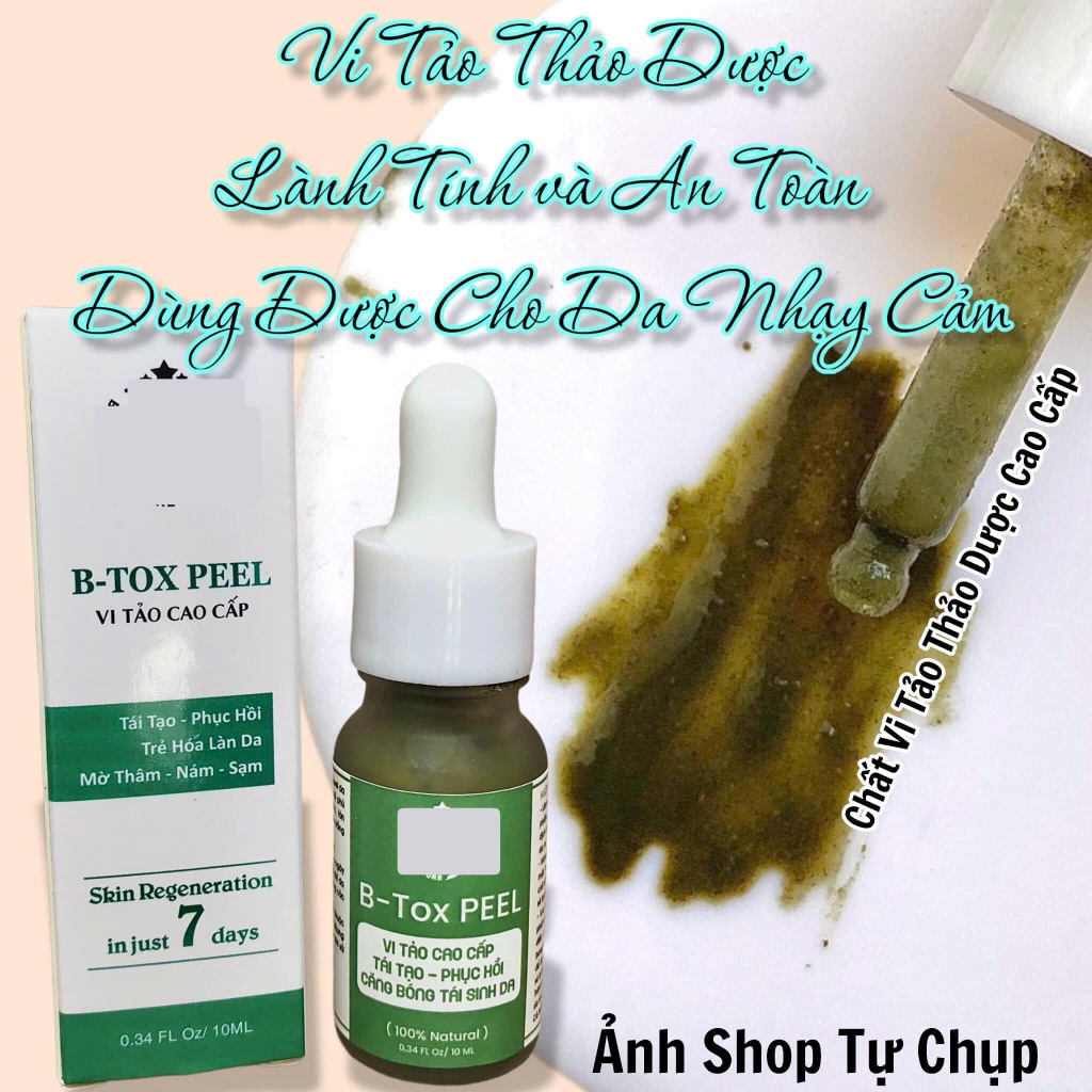 B-Tox Peel Da Mặt Vi Tảo Cao Cấp 10ml - ( Tái tạo da retinol - pell lột mặt nhẹ trẻ hóa da )