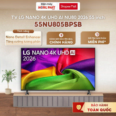 55NU805BPSB | 55UA8055PSA - Smart Tivi LG AI 4K 55 Inch  - AI Magic Remote - Điều Khiển Giọng Nói [GIAO TOÀN QUỐC]