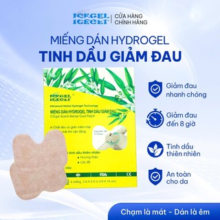 Miếng Dán Hydrogel Tinh Dầu Giảm Đau Vùng Khớp, Đầu Gối - Hộp 4 Miếng