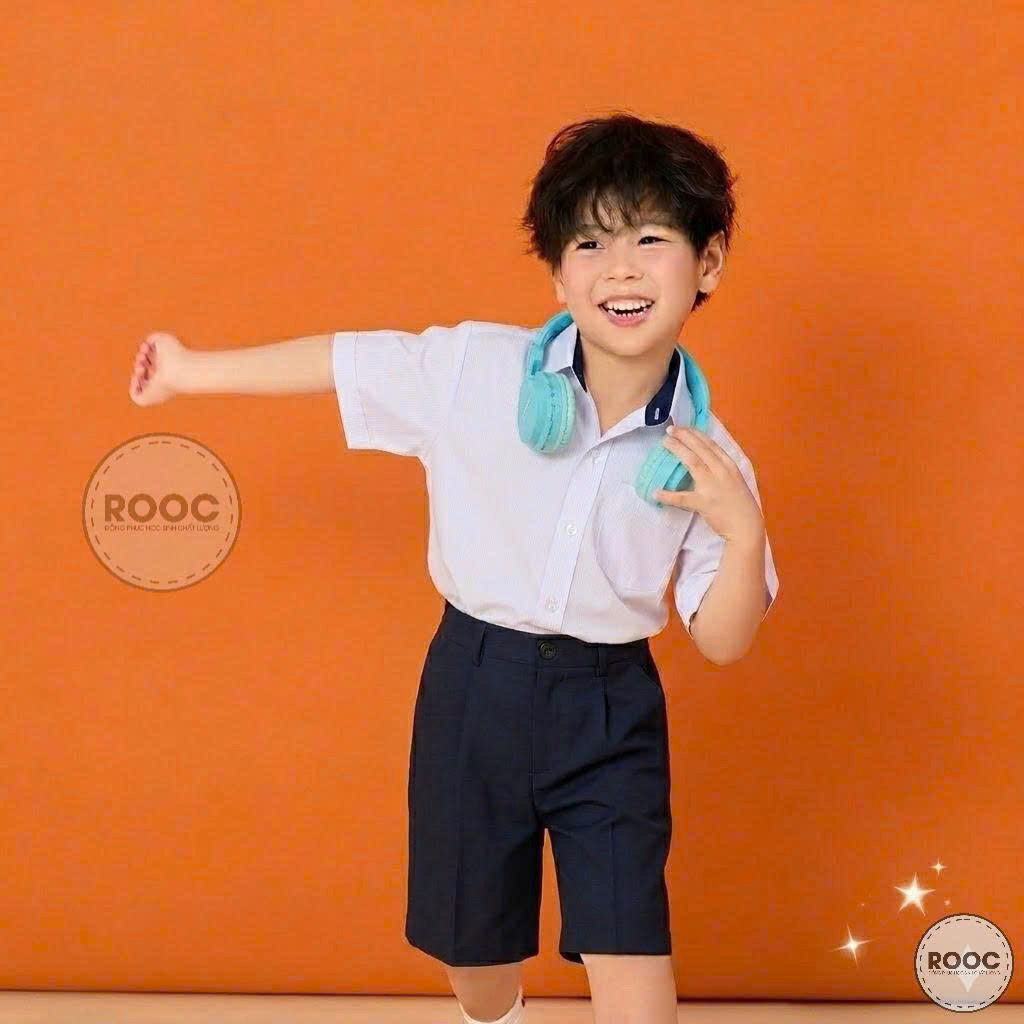 {Rooc} Áo đồng phục học sinh tiểu học, Thcs size từ 18-50kg
