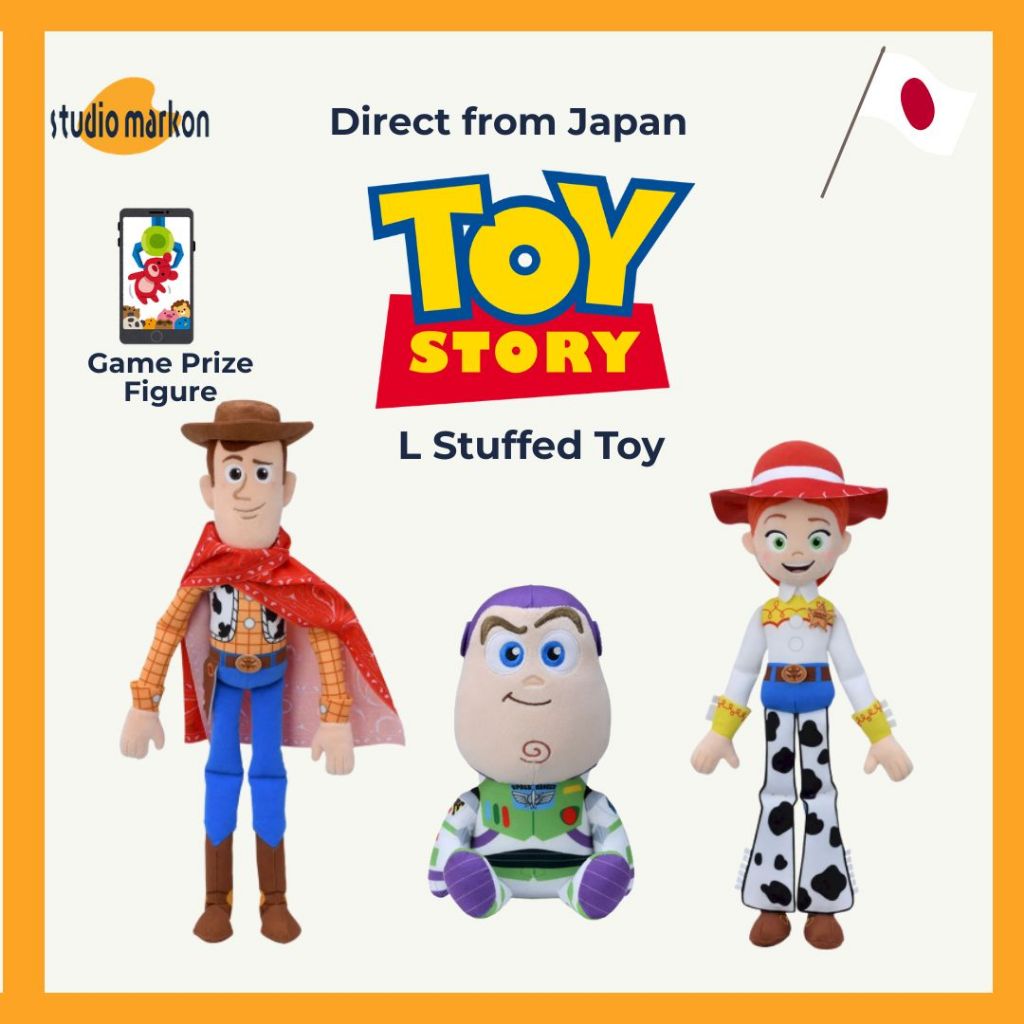 SEGA Toy Story ""L Stuffed Toy""  Buzz Lightyear / Woody / Jessie  Stuffed Toy 20260703 [Direct from