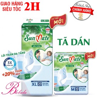 Tã dán người già sunmate size m10/ m-l10/ xl10 miếng
