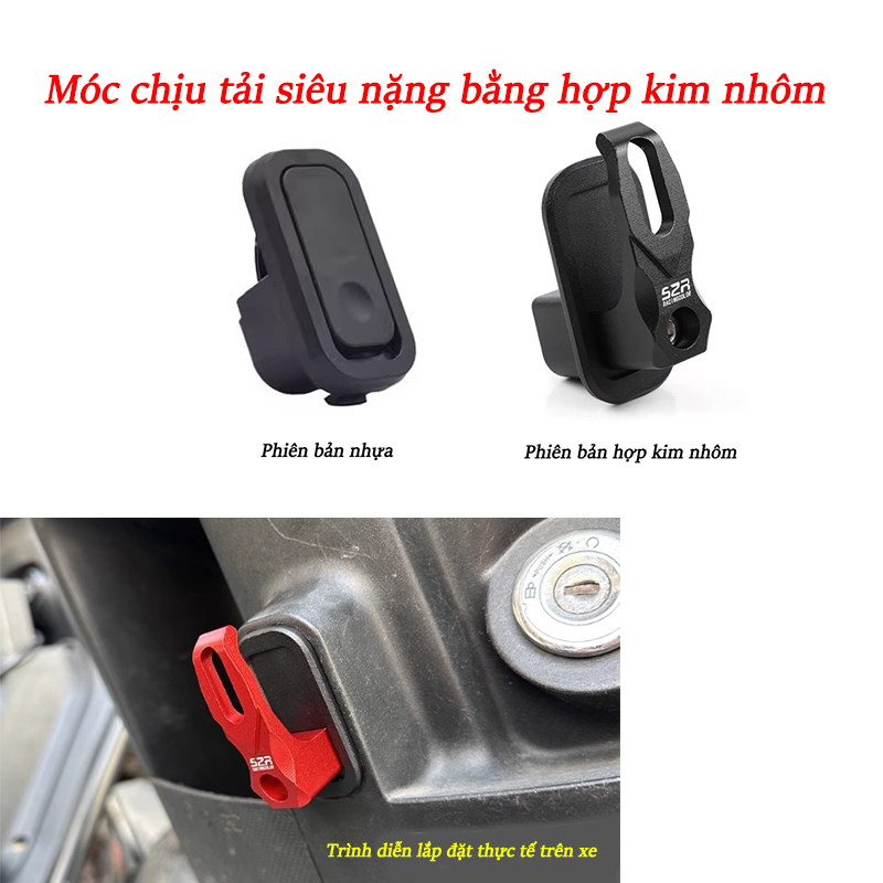 Thích hợp cho móc hợp kim nhôm xe máy điện YADEA OSSY,iCute Ocean X-Bull giá phơi quần áo và móc tre