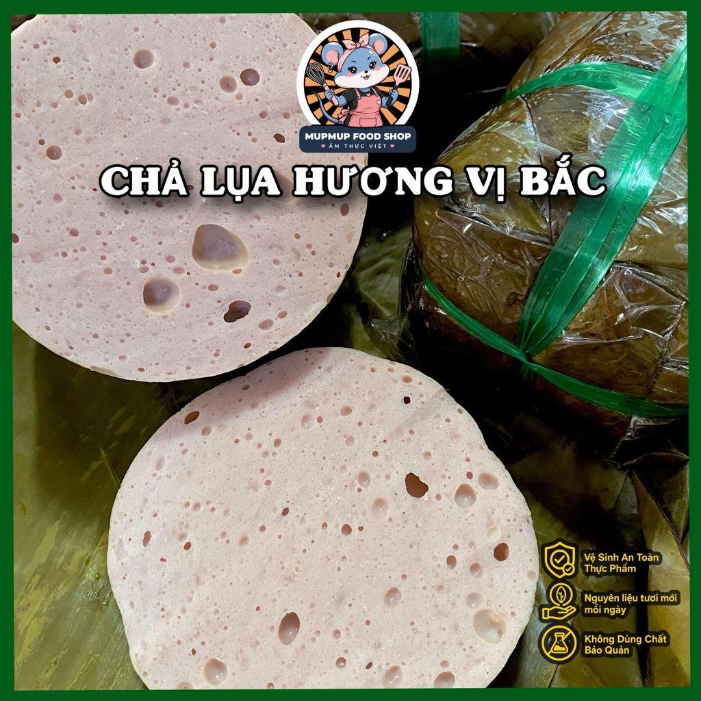 Chả Lụa Ngon Nhà Làm đòn 500g, 1kg vị Bắc hàng nóng mỗi ngày (loại ĐẶC BIỆT)