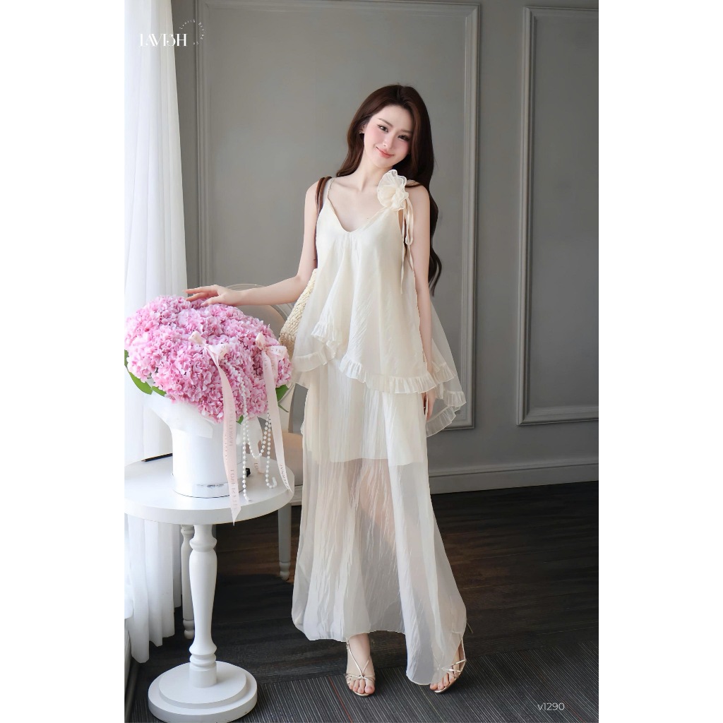 Váy Hai Dây Suông Lavish Design Đi Chơi Du Lịch - Đầm Thiết Kế Nữ Cao Cấp Thanh Lịch V1290