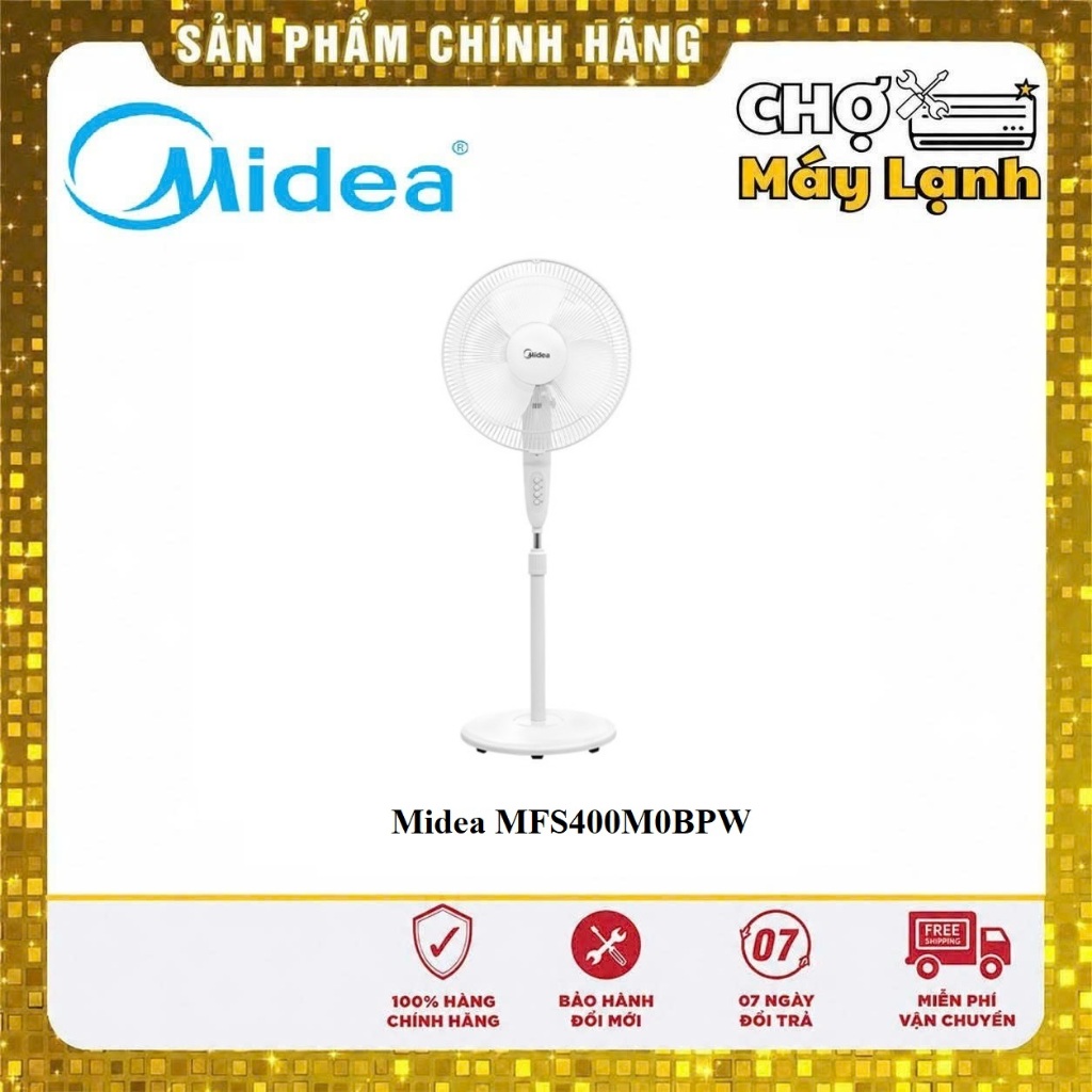 Quạt đứng Midea MFS400M0BPW công suất 55W