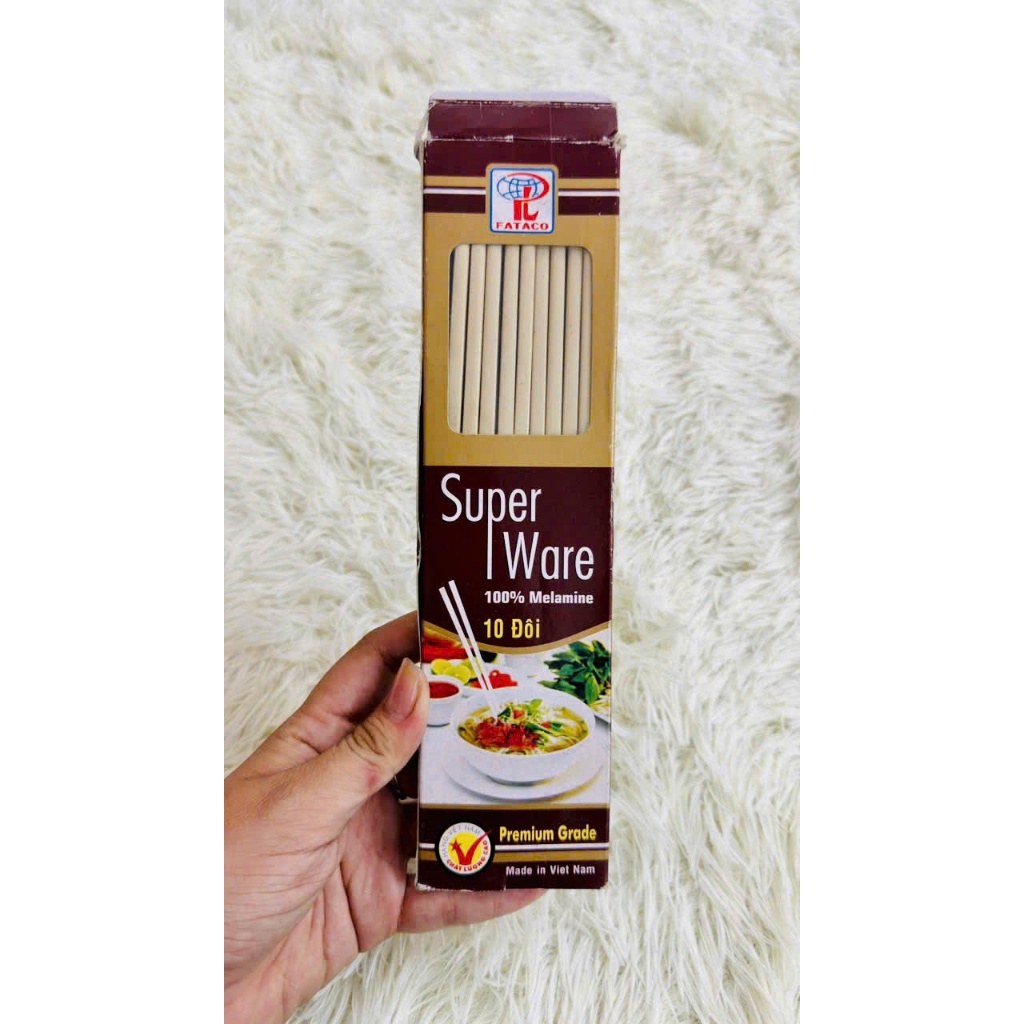 ĐŨA SUPERWARE MELAMINE CAO CẤP - 10 ĐÔI-