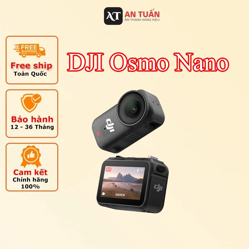 DJI Osmo Nano |Camera Vlog Mini, Chống Rung, Quay Video 4K/60fps