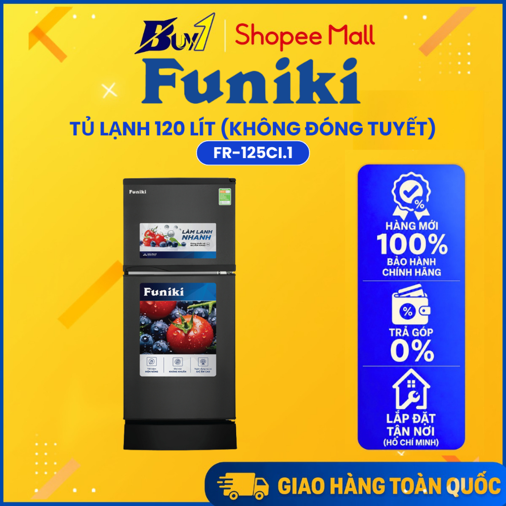 FR-125CI.1 - Tủ lạnh Funiki 120 lít FR-125CI.1 - Hàng chính hãng