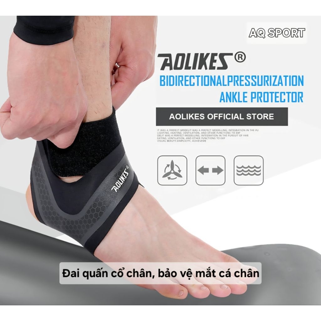 Đai quấn cổ chân Aolikes, băng cổ chân, chống lật cổ chân.