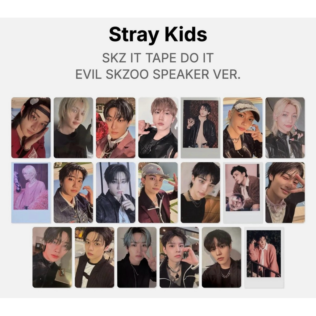 [UPDATE] HÌNH ẢNH, PHOTOCARD SKZ STRAY KIDS ALBUM SKZ IT TAPE "DO IT" + KARMA
