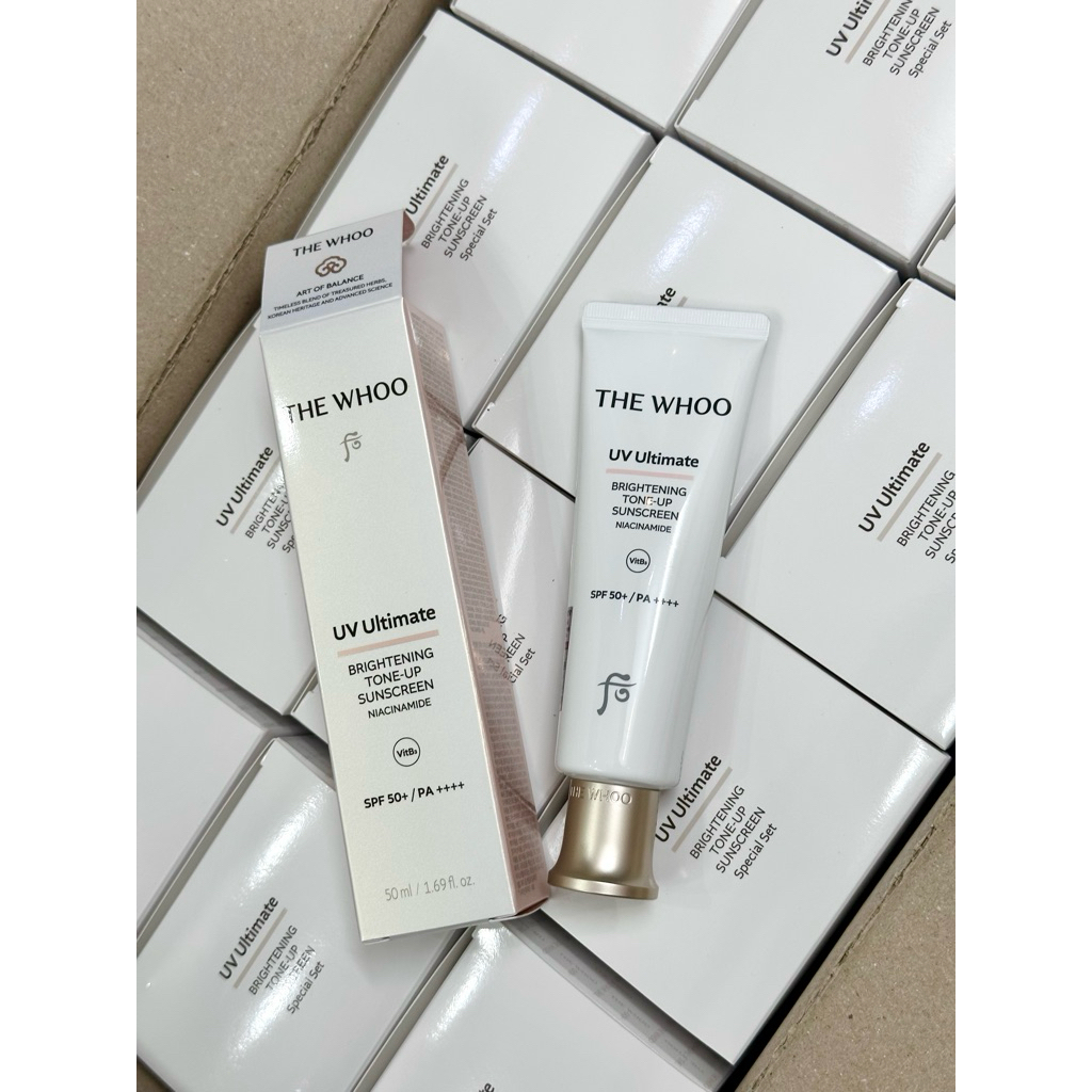 ( Tem LG ViNa Date 2O28 ) - Kem chống nắng nâng tone The Whoo UV Ultimate Tone Up SPF 50/PA++++