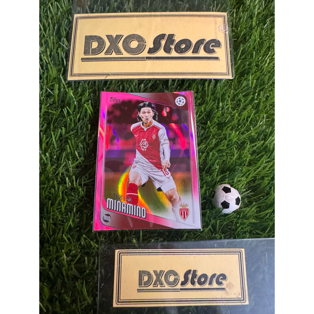 [ CHÍNH HÃNG ] - PINK PARALLEL - TOPPS UCC 2026 - TAKUMI MINAMINO (AS MONACO)