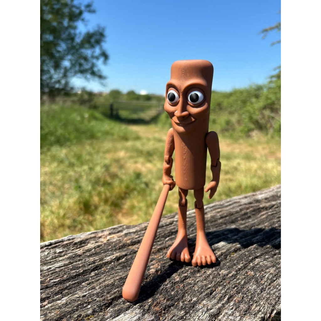Tung Tung Tung Sahur Figure | Articulated Meme Toy | Viral Internet Character | 3D Printed Collectib