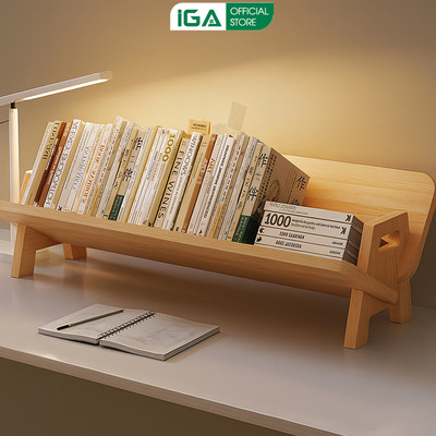 Kệ sách để bàn, sắp xếp không gian, decor bàn học chất liệu gỗ Plywood cao cấp - GP414