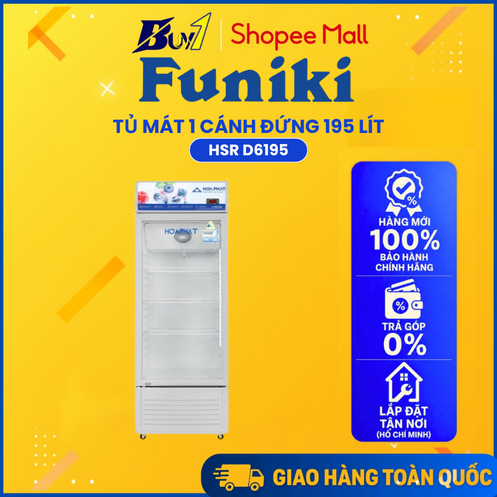 HSR D6195 - Tủ Mát Hòa Phát HSR D6195 195 Lít - Hàng Chính Hãng