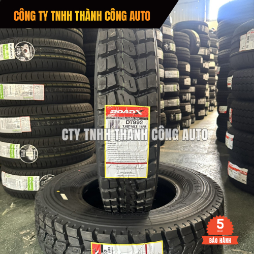 [BỘ] Lốp 700R16 ROADX DT992 14PR ngang - Lốp xe tải bố thép 7.00R16 siêu bền êm gồm ruột yếm