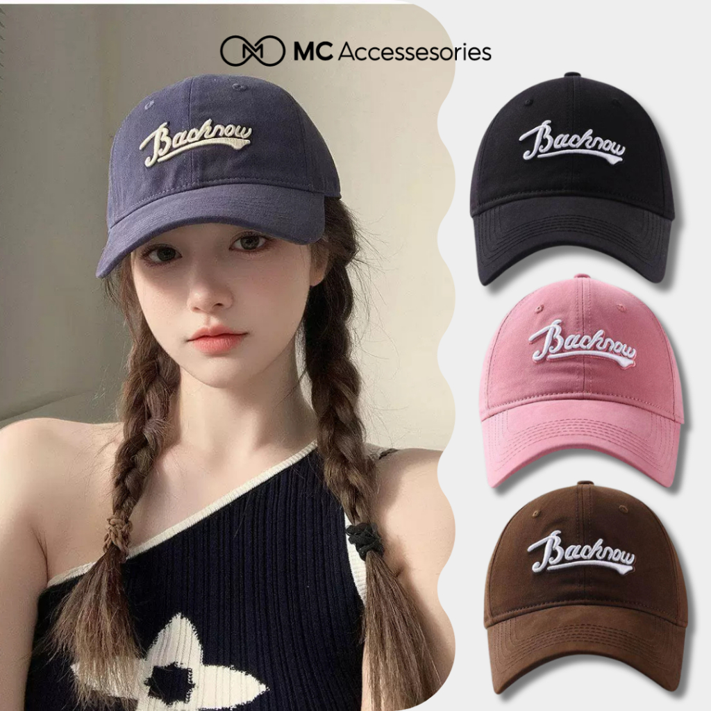 Mũ lưỡi trai nam nữ Bachnow form mềm, nón lưỡi trai Jussy Official vải cotton dày dặn, size to phù h