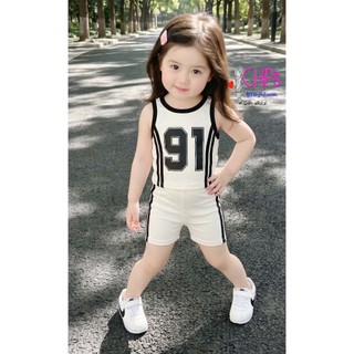 Quần Legging Đùi Lé Sọc Hai Bên Dáng Thể Thao Năng Động Cho Bé Gái Shop CHIPs
