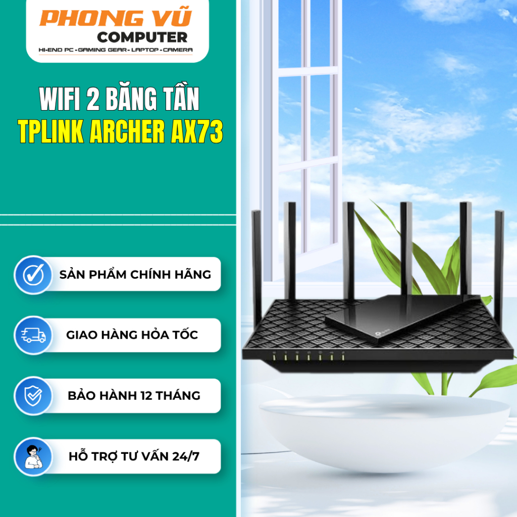 Archer AX73_Router Wi-Fi 6 AX5400 Gigabit Băng Tần Kép