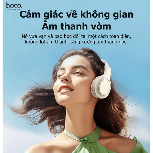 Tai nghe chụp tai gấp gọn cao cấp Hoco W46 pin trâu siêu bền - Hàng chính hãng bảo hành 12 tháng | BigBuy360 - bigbuy360.vn