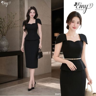 [LƯU Ý SẢN PHẨM CHỈ VÁY] Chân Váy Thiết Kế EMY Thời Trang Cao Cấp V4127 Kaki Nhung Sang Chảnh Đi Tiệc