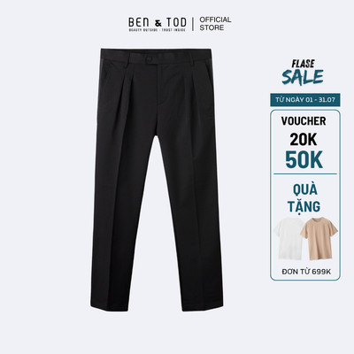 [Sale] Quần tây nam Ben & Tod  SL2120 BB320 cotton phối sọc cao cấp SlimFit