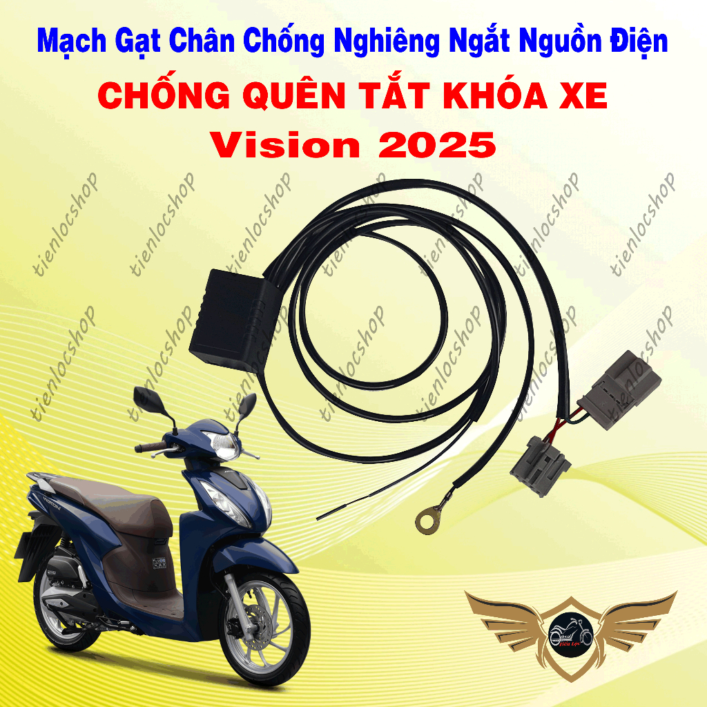 Đá Chân Chống Nghiêng Vision 2024 Ngắt Nguồn Điện Tự Động – Chống Quên Tắt Khóa, Bảo Vệ Bình Ắc Quy